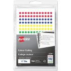Étiquettes de codage couleur autoadhésives couleurs variées