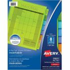 Intercalaires insérables big tab™ en plastique jeu de 8 onglets