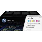 Cartouche de toner hp 410a emballage économique cyan, magenta, jaune (3)