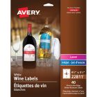 Étiquettes de vin autoadhésives