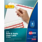 Intercalaires index maker® blanc. easy apply™. 25 jeux. 8 onglets