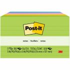 Feuillets originaux post-it® - collection paradis floral 3 x 5 po, lignés bloc de 100 feuillets (pqt 5)