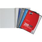 Cahier à reliure spirale quadrillé 4 carrés/pouce. 200 pages