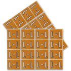 Étiquettes de classement pour onglet latéral a-z l - brun pâle