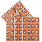 Étiquettes de classement pour onglet latéral a-z m - orange
