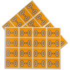 Étiquettes de classement pour onglet latéral a-z o - orange pâle