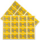 Étiquettes de classement pour onglet latéral a-z q - jaune