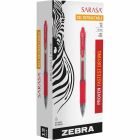 Stylo à bille roulante rétractable sarasa® 0,7 mm rouge