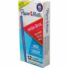 Stylos à bille write bros pointe moyenne. boîte de 12. bleu