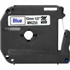 Ruban d'impression m/mk 12 mm bleu sur blanc