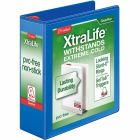 Reliure xtralife® clearvue® locking slant-d® 3 po bleu