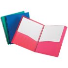Couverture de présentation à 8 pochettes bleu