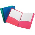 Couverture de présentation à 8 pochettes rouge