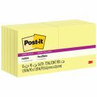 Feuillets super collants post-it® 10 blocs 2 x 2 po.