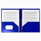 Couverture de présentation poly tang bleu foncé