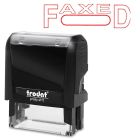 Timbre grand format auto-encreur original printy 4.0 4911 faxed (date)