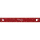 Règle en acier avec dos en liège 15 cm métrique/ 6"