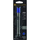 Recharge pour stylo à bille cross® pointe fine bleu