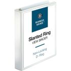 Reliure de présentation à anneaux inclinés 1-1/2 po blanc