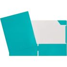 Couverture de présentation turquoise