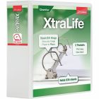 Reliure xtralife® clearvue® locking slant-d® 4 po blanc