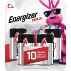Piles alcalines max c paquet de 4