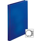 Reliure à anneaux ronds 1/2 po bleu
