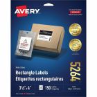 Étiquettes rectangulaires blanches paquet de 25 feuilles 4 x 3-1/3" (150)