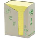 Feuillets autoadhésifs recyclés post-it® jaune canari 3 x 5 po. (16)