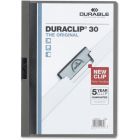 Couverture de présentation duraclip® capacité de 30 feuilles graphite