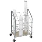 Classeur mobile pour plans 12 compartiments, 3-3/4 x 3-3/4".