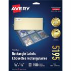 Étiquettes rectangulaires blanches easy peel® paquet de 25 feuilles 1-3/4 x 2/3” (1500)