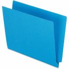 Chemise à dossier à onglet latéral 11 pts. format lettre, boîte de 100 bleu