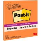 Grands feuillets autoadhésifs post-it® orange