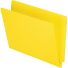 Chemise à dossier à onglet latéral 11 pts. format lettre, boîte de 100 jaune