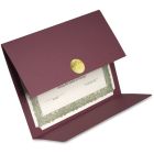 Porte-certificat st.james™ elite medallion médaillon or bourgogne
