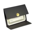 Porte-certificat st.james™ elite medallion médaillon or noir