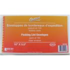 Enveloppe pour bordereaux d'expédition fenêtre claire. 10 x 5-1/2". pqt 100