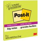 Grands feuillets autoadhésifs post-it® vert