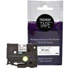 Ruban d'étiquettes compatible (alternative à brother tz-261 / tze-261)