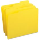 Chemise à dossier de couleur format lettre jaune