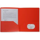 Couverture de présentation en poly rouge
