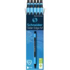 Stylos à bille slider edge moyen, boîte de 10 noir