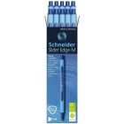 Stylos à bille slider edge moyen, boîte de 10 bleu