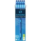 Stylos à bille slider edge large, boîte de 10 bleu