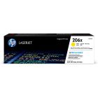 Cartouche de toner à haut rendement hp 206x jaune