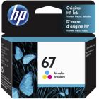 Cartouche jet d'encre hp 67 tricolore
