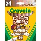 Crayons colors of the world marqueurs trait large
