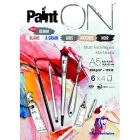 Paint on: bloc de 24 feuilles assorties n.6 a5 (250 gr.)