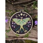 Ensemble de broderie d.i.y - actias luna